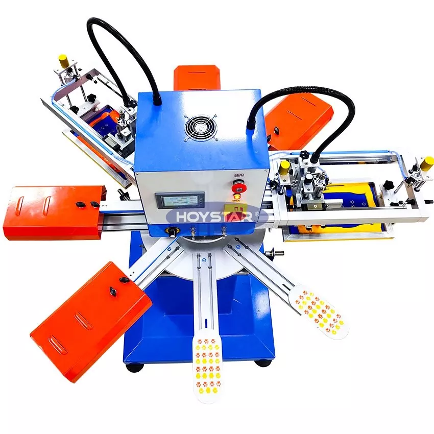 2 färger strumpor screentryckmaskin