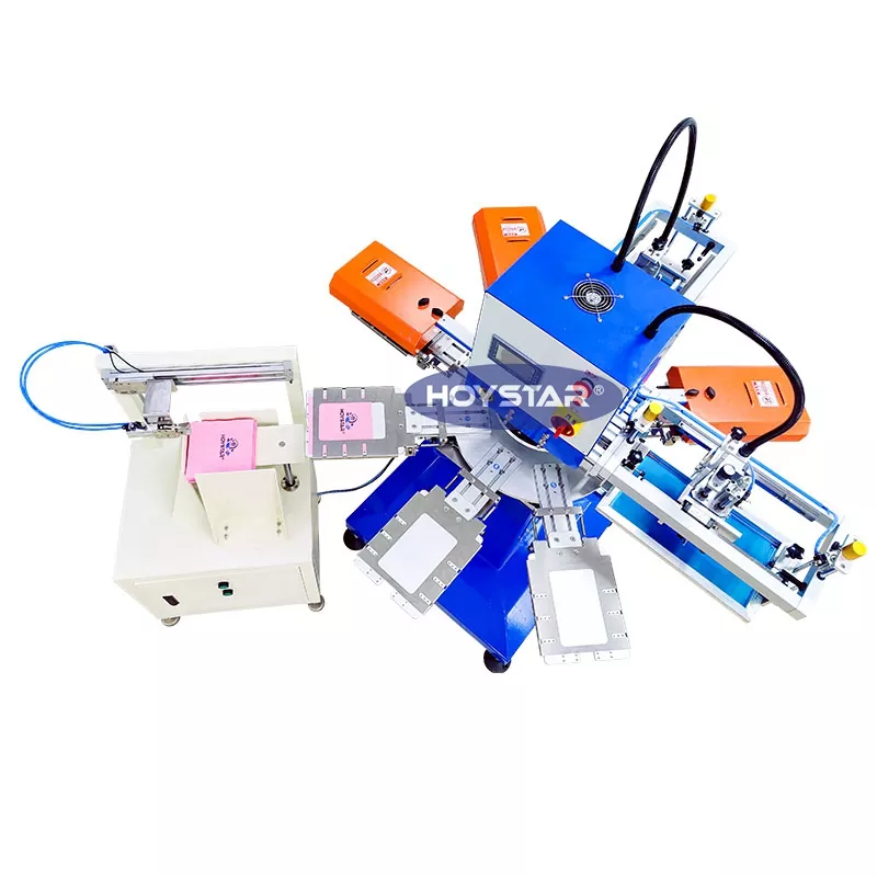 Automatisk 2-färgs servett screentryckmaskin